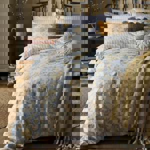 Laura Ashley Walled Garden Ochre Yellow Duvet Cover Set